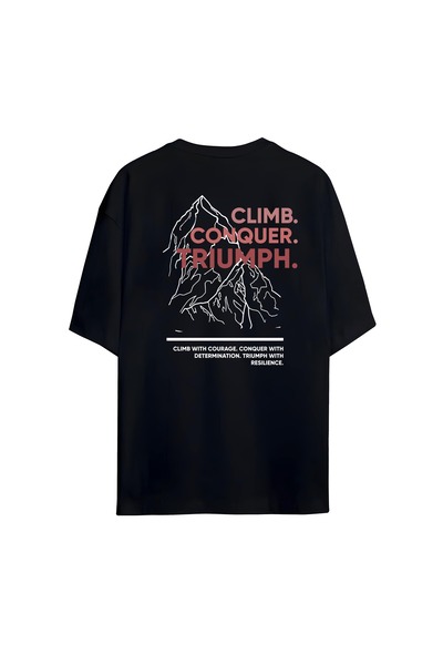 Adrift Tricou oversize unisex - CLIMB.CONQUER.TRIUMPH.Designed