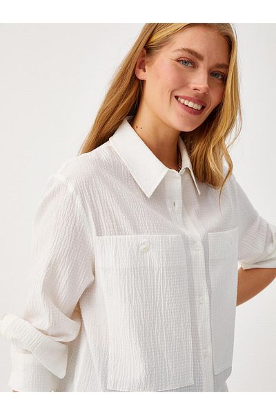 Faik Sönmez Self Textured Button Detailed Tunic 68689