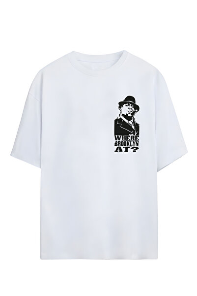 Adrift Ο διάσημος B.I.G. - Unisex Oversize μπλουζάκι με σχέδιο Where Brooklyn...