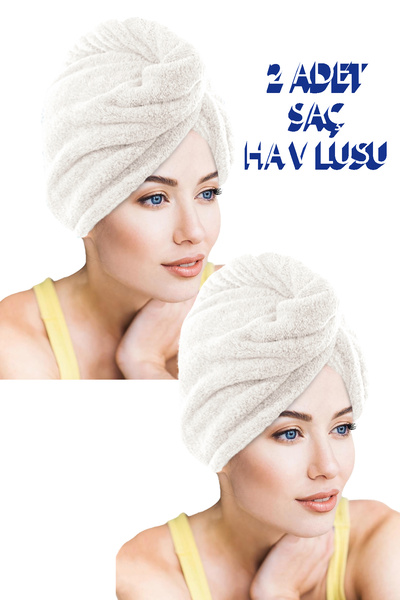 CHIZGY 2 Pieces Thick Microfiber 2 Button Hair Towel Hair Cap Bath Sea And Pool After Beach