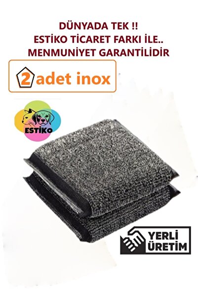 ESTİKO Sihirli Inox Paslanmaz Telli Bulaşık Süngeri 2li Paket