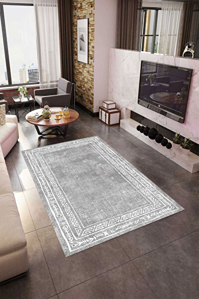 YTR HOME Dijital Baskı Yıkanabilir Kaymaz Taban Dekoratif Salon Mutfak Halısı...