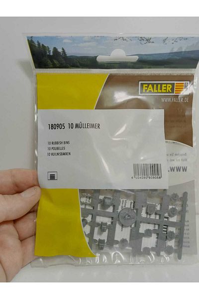 Faller 1:87 Ho Model Garbage Can -180905 -miniature