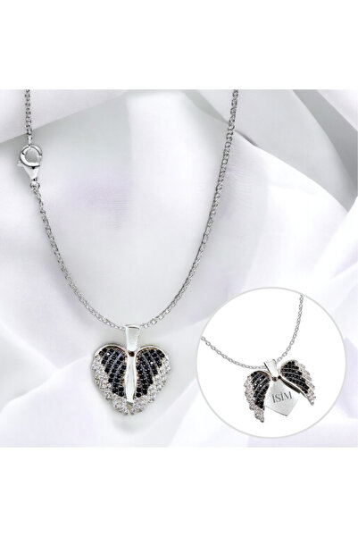 Yantra Silver 925 Ayar Gümüş Açılabilir Melek Kanadı İsimli Aşk Kolyesi