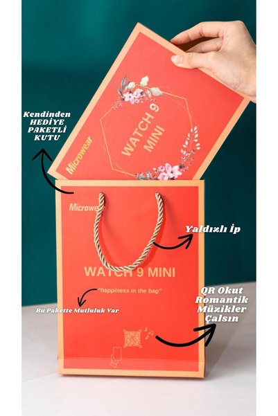 PİNK İTHALAT KADINLARIN FAOVERİSİ WATCH 9 G9MİNİ 41 MM AKILLI SAAT KONUŞMA ÖZELLİKLİ