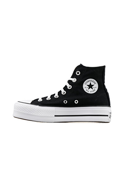Converse Chuck Taylor All Star Platform Canvas Kadın Günlük Ayakkabı Siyah