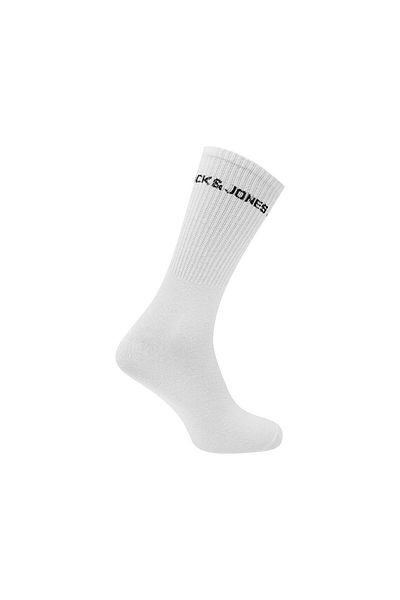Jack & Jones Тенис чорапи Jacbasic Logo Unisex 5 пакета - бели чорапи 12179475 бели