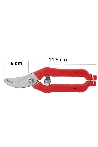 BK Commerce Citrus Grape Vineyard Pruning Scissors Curved Tip 17.5 Cm