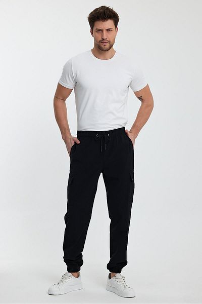 ALEXANDERGARDI PANTALONI CARGO BĂRBAȚI CU PICIOAR ELASTIC (E23-51204)