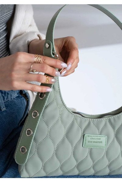 Gözenshopp Women's Mint Green Hand and Shoulder Bag