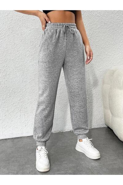 ORLONTEX Γυναικείο γκρι πόδι ελαστικό υπερμεγέθη αθλητική φόρμα κάτω