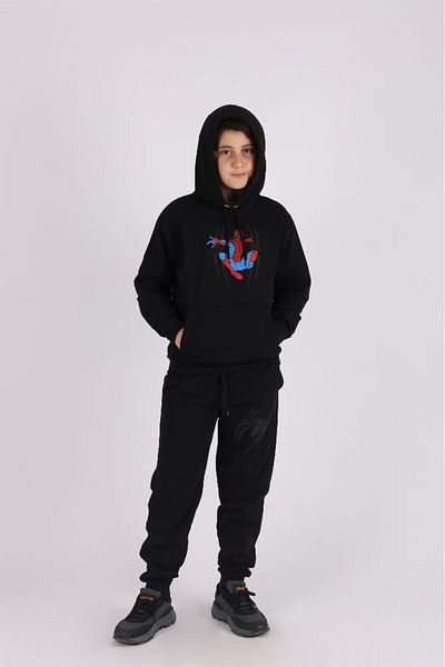 çiko kids Σετ ανδρικής φόρμας με κουκούλα Spiderman Kangaroo Pocket