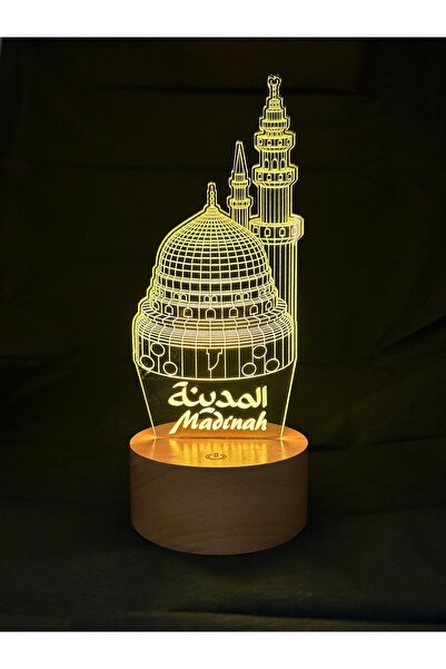BY-LAMP 3 Boyutlu Medine Figürlü Dekoratif Hediye Led Masa Lambası