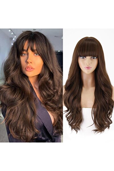 REMY HAİR Kestane Perçemli Peruk VIP001