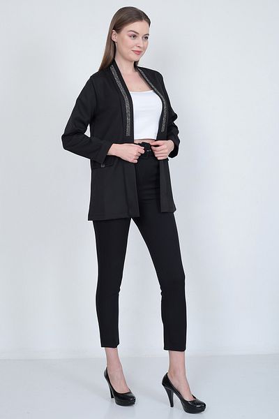 EMİRA LİFE GULER SHAL BLAZER cu stras