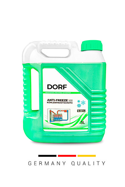 dorf Organik 3 Litre Yeşil Antifriz Dört Mevsim Üstün Koruma Üretim 02/2024