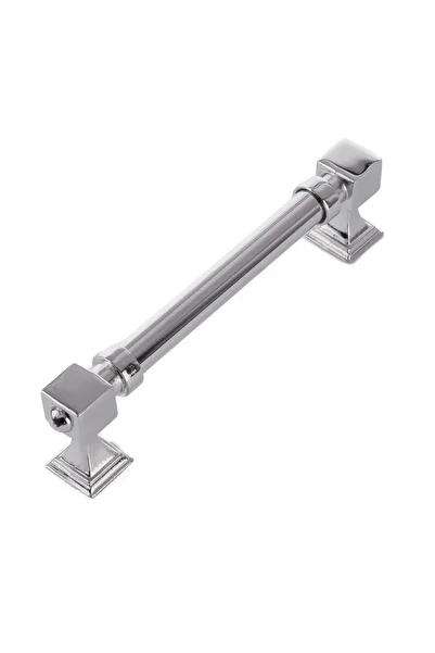 KOÇSAN Zumra Chrome 128 mm Handle Luxury Country Kitchen Furniture Cabinet Drawer Handle