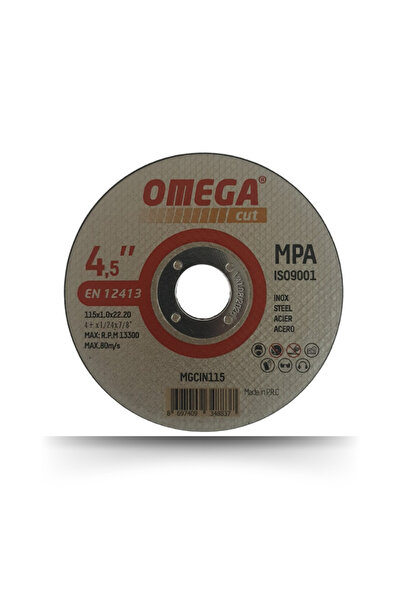 Omega Metal Kesici Taş 115X1 Inox Kesme Taşı (100 Adet)