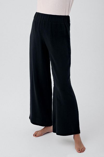 Artış Double Layer Muslin Cotton High Waist Maternity Pants