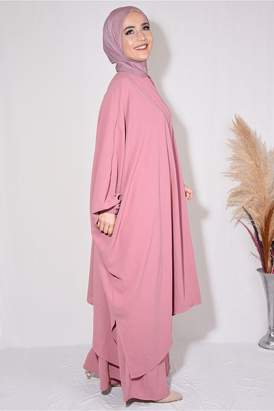 Ns nowascarf Trousers Tunic Double Set Aerobin Fabric Powder Pink