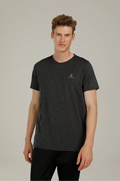 lumberjack Βασικός κατάστρωμα. Ανδρικό κοντομάνικο μπλουζάκι Pes C N 4FX Anthracite