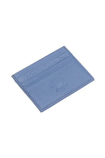 WEST POLO CÜZDAN Γνήσιο δέρμα Μπλε θήκη για κάρτες Unisex με άφθονες θήκες για κάρτες WPT041