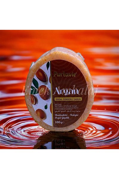 Purlaive Argan Natural Sponge Soap 1 Piece 100gr