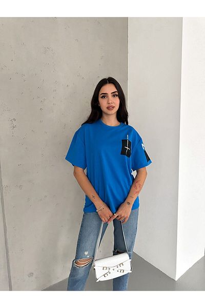 Noa Noa Tricou de damă supradimensionat cu imprimeu The One Written Back