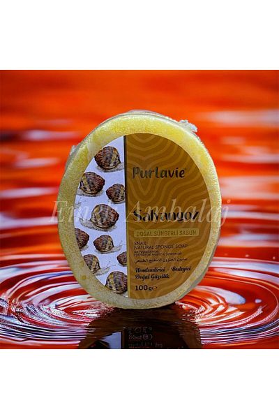 Purlavie صابون اسفنجي طبيعي بالحلزون 1 قطعة 100 جرام