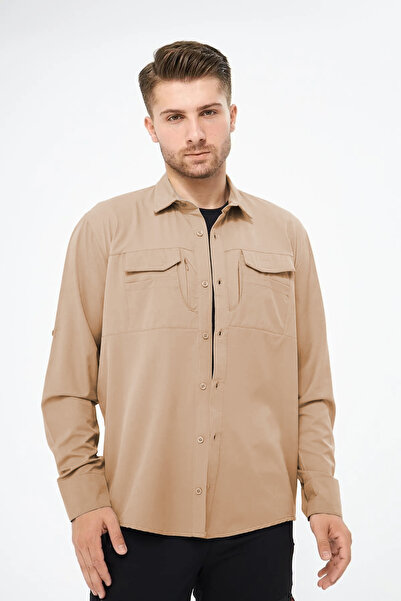 GHASSY CO. Men's Close Protection Air Gap Functional Pocket Adjustable Sleeve Tactical Shirt GM-002