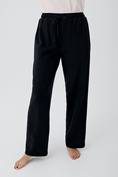 Artış Women's Linen Pocket Elastic Pipe Leg Trousers