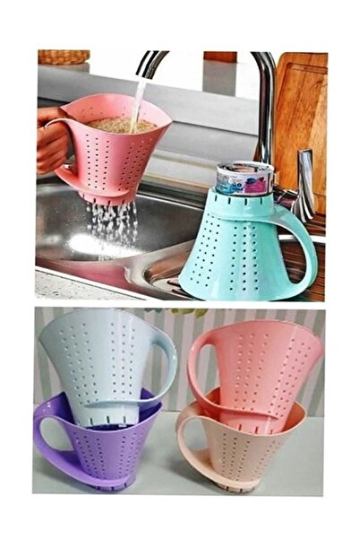 BİODATA Kulplu Pirinç Süzgeci Fasulye Bezelye Yıkama Filtre Süzgeç Sepet Elek...
