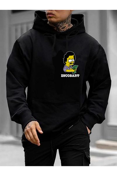 Teknik ESCOBART Black Hooded Sweatshirt