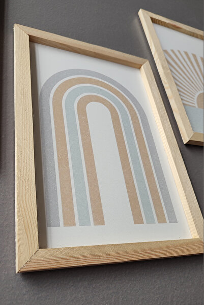 Tooall Children's Room Wooden Frame Table Designed with Soft Colors, Children's Room Table