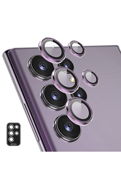 PSGT Samsung Galaxy S23 Ultra Uyumlu 5 Parça Kamera Lens Koruyucu Cam Kamera ...