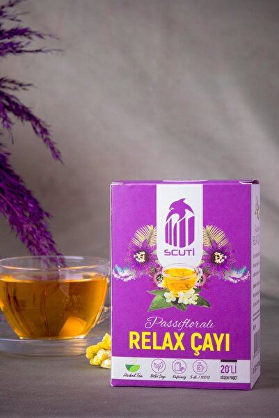 scuti Relax Çayı Sleep Tea Uyku Öncesi Bitki Çayı - Passifloralı 20'li Servis
