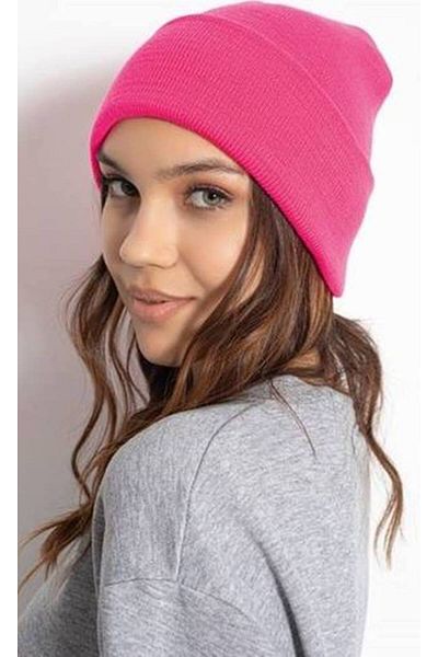 Boldy Classic Sports Beret Knitwear Beret Unisex Non-Embroidery Beret Plain Beret Unisex Beret Plain Classic Beret Fuchsia