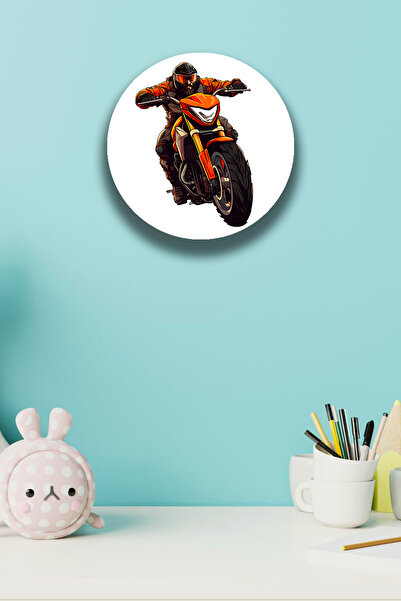 Nod Model de pictură pentru cameră pentru adolescenți pentru motociclete de curse, ușă din lemn, ornament de perete, decor pentru bunuri pentru copii