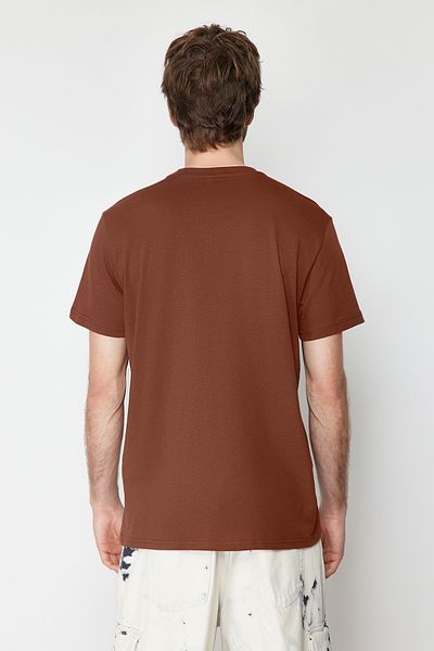 Trendyol Collection Μπλουζάκι με κοντό μανίκι από βαμβακερό λογότυπο - TMNSS20TS0984
