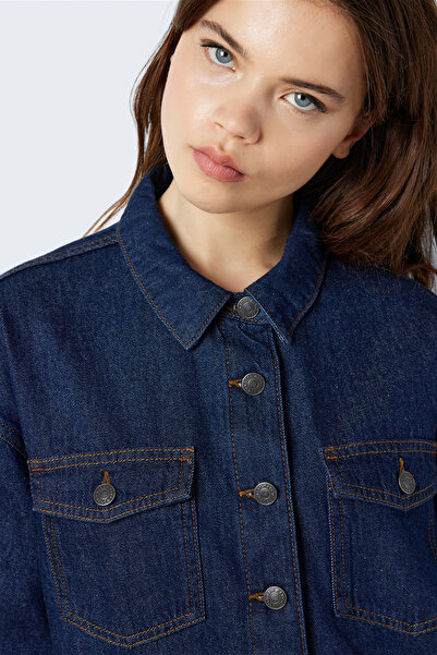 Noisy May NMKINNA L/S OVERSIZED DENIM ROCHIE DB