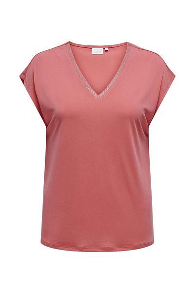Only Carmakoma CARFREE LIFE S/S MODAL STITCH TOP JRS
