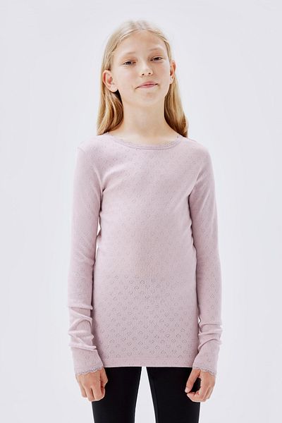 Name it Kız Çocuk Slim Fit Pembe Bluz