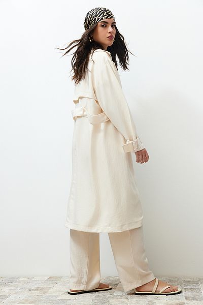 Trendyol Modest بنطلون كيمونو بتفاصيل حجرية منسوجة من الأسفل طقم علوي TCTSS24US00024