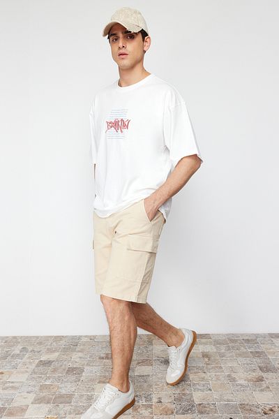 Trendyol Collection Jeansshorts und Bermuda mit Cargo-Taschen im Relaxed Fit - TMNSS23SR00065