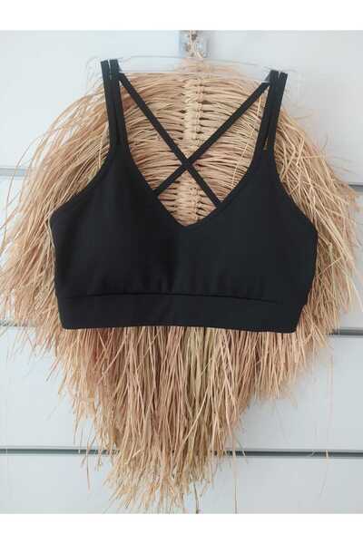 muofficialturkey muofficial Kadın Arka Tek Çapraz Detaylı Sporcu Büstiyer