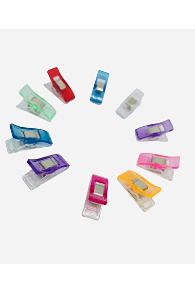 Set Dikiş Makineleri Kumaş Maşası Plastik 12 Adet