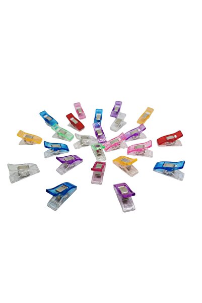 Set Dikiş Makineleri Kumaş Maşası Plastik 24 Adet