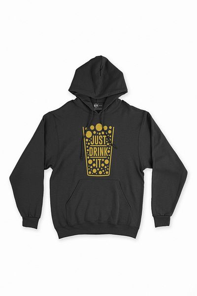 Cix Φούτερ με μαύρη κουκούλα Just Drink It - Hoodie