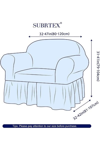 Uy Style Tekstil Single Armchair Cover - Bürümcük Seat Cover