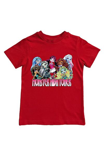 MONSTER HIGH Children's Summer T-Shirt - Printed, Cotton Combed